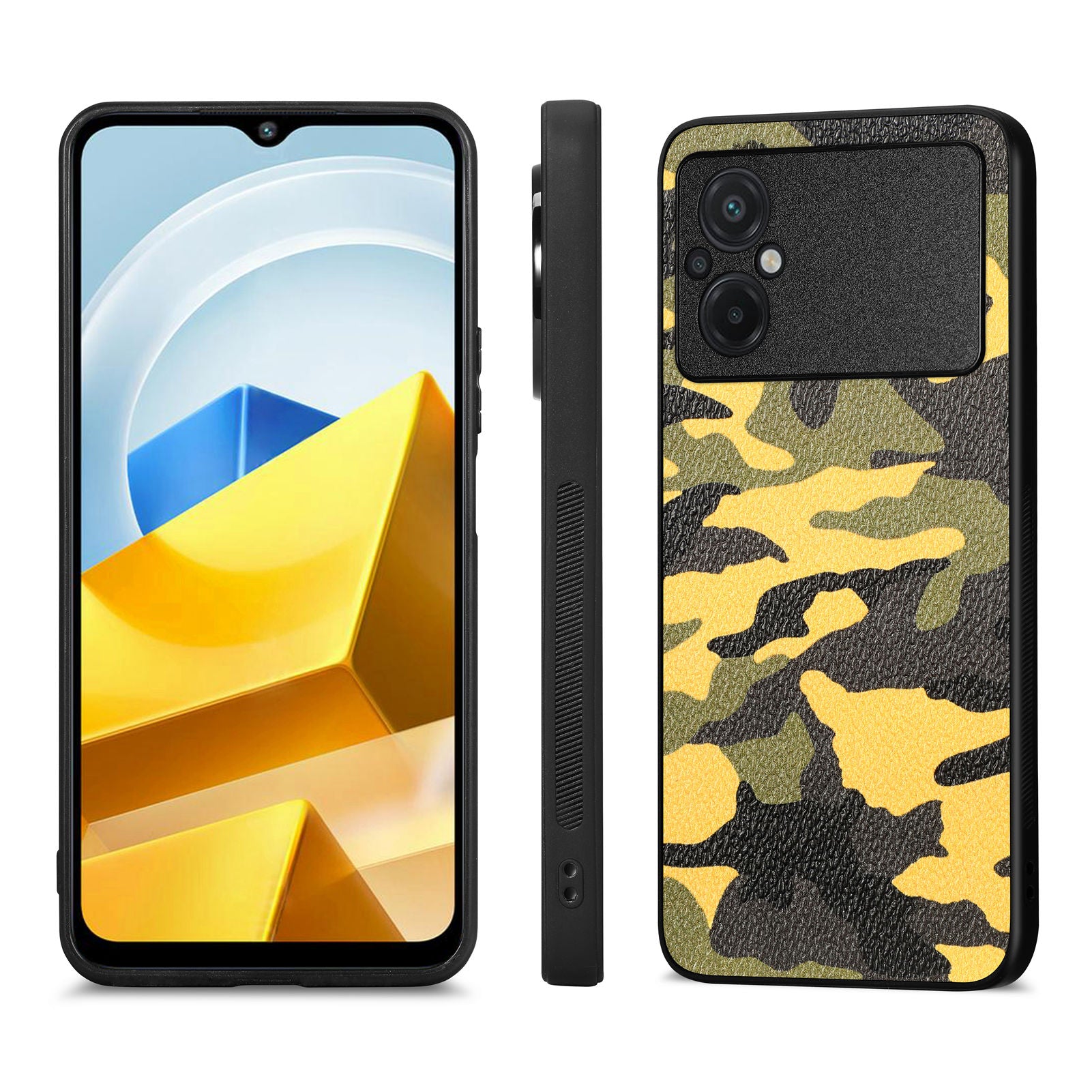 For Xiaomi Poco M5 4G Camouflage Pattern Phone Case Anti-scratch Leather Coated PC TPU Cover For Xiaomi Poco M5 4G Camouflage Pattern Phone Case Anti-scratch Leather Coated PC TPU Cover